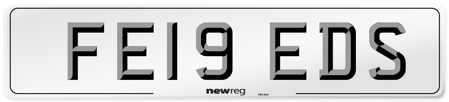FE19 EDS Number Plate from New Reg